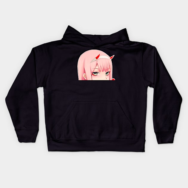 ZERO TWO PEEK, darling in the franx Kids Hoodie by AmyMeou